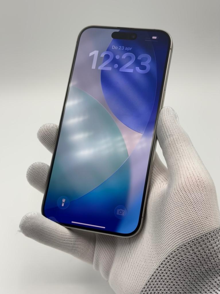 iPhone 15 Pro Max | 256 GB | Zilver | Topstaat | Garantie, 256 GB, Gebruikt, Apple Inc., Ophalen of Verzenden