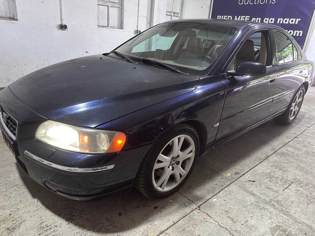 Volvo - S60 - 2.5T Summum AUTOMAAT- 14-RK-VX- 2005, Auto's, Volvo, Gebruikt, Blauw, S60, 2521 cc