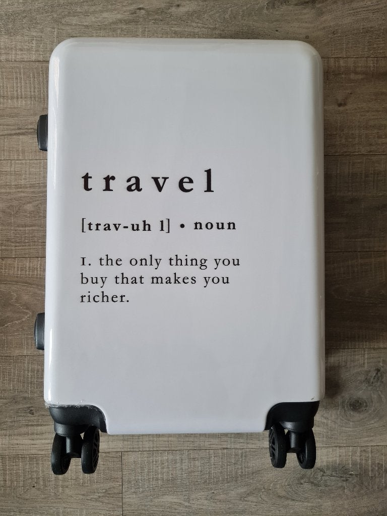 Timgro Trolley Bag/koffer "travel" -20 inch/56 cm -White/wit, 50 tot 60 cm, Hard kunststof, Nieuw, Ophalen of Verzenden