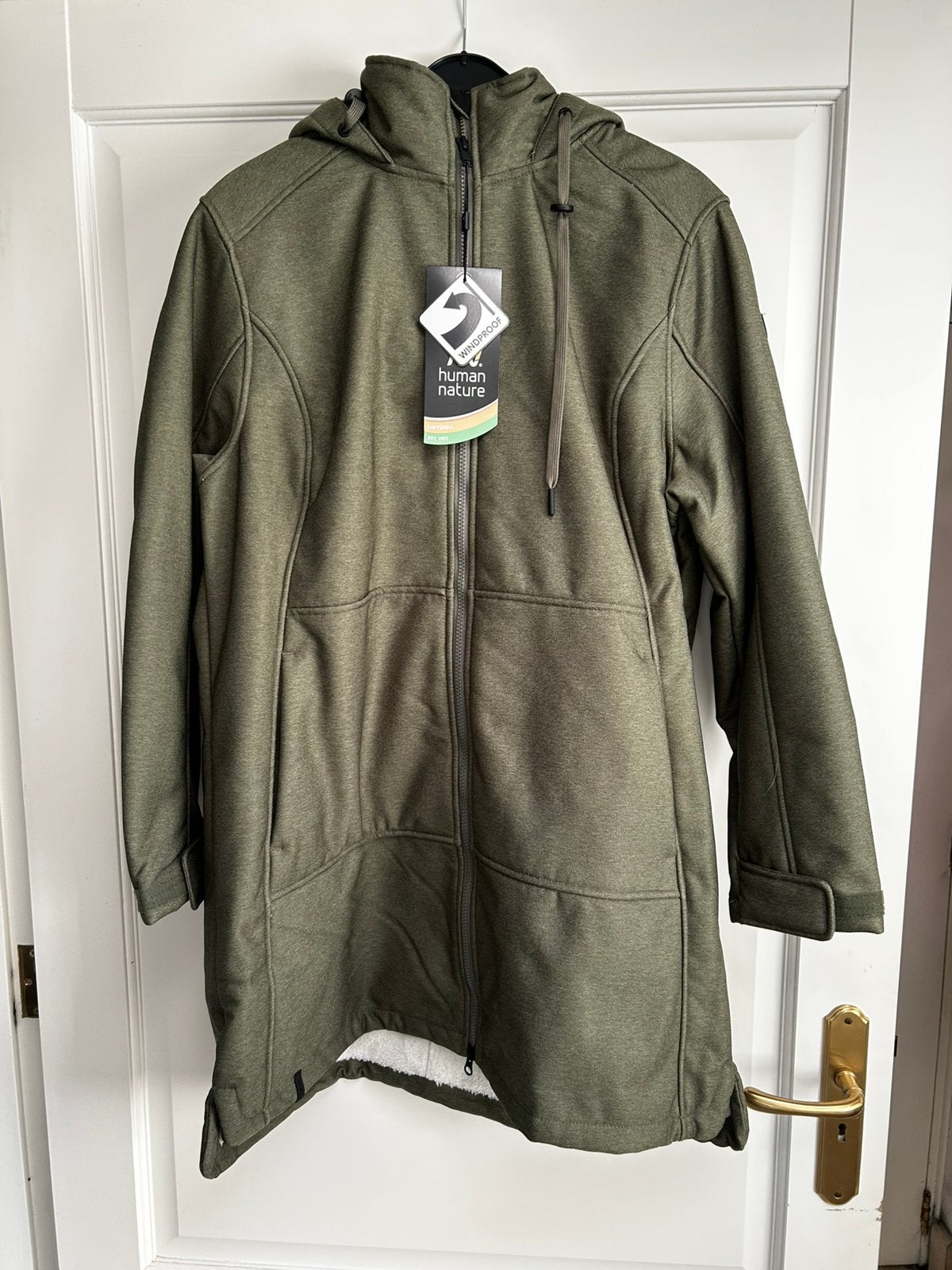 Softshell dames parka Human Nature, Kleding | Dames, Ophalen of Verzenden, Nieuw, Maat 46/48 (XL) of groter, Groen