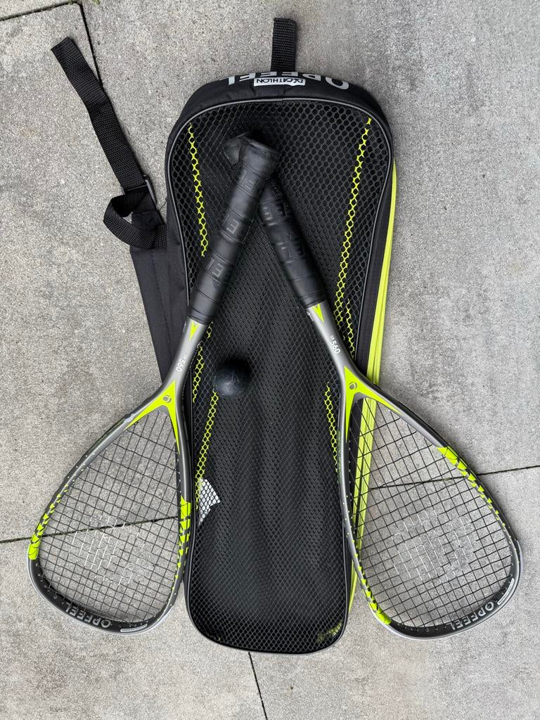 Squash Racket Set met Tas - OFFEEL 560, Ophalen, Gebruikt