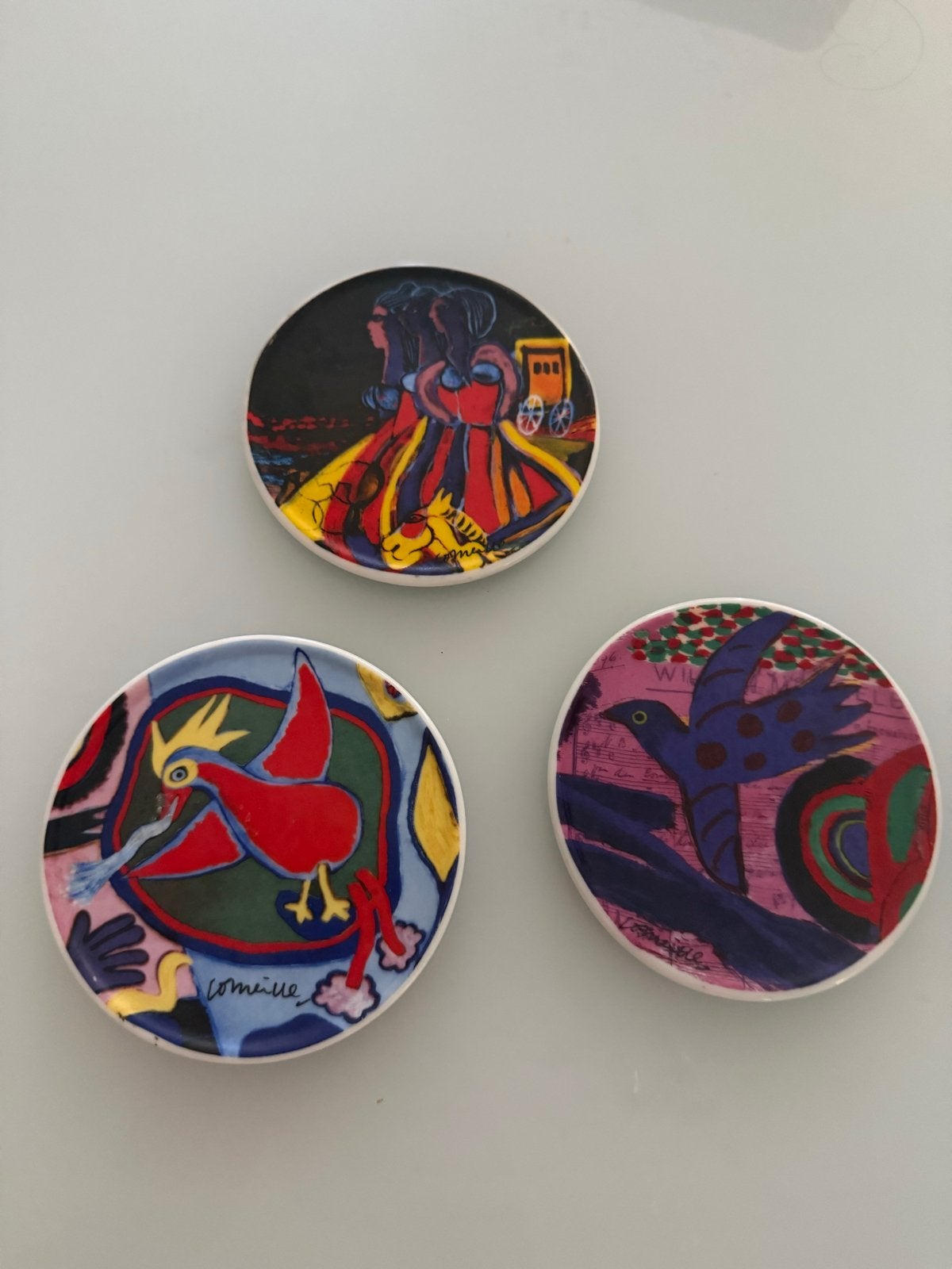 Set van 3 Corneille onderzetters/mini-bordjes, Ophalen of Verzenden