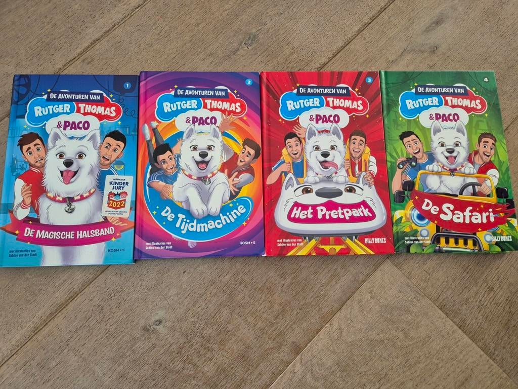 Rutger, Thomas & Paco boeken (4 stuks), Boeken, Kinderboeken | Jeugd | onder 10 jaar, Ophalen, Gelezen, Rutger Vink, Thomas van Grinsven