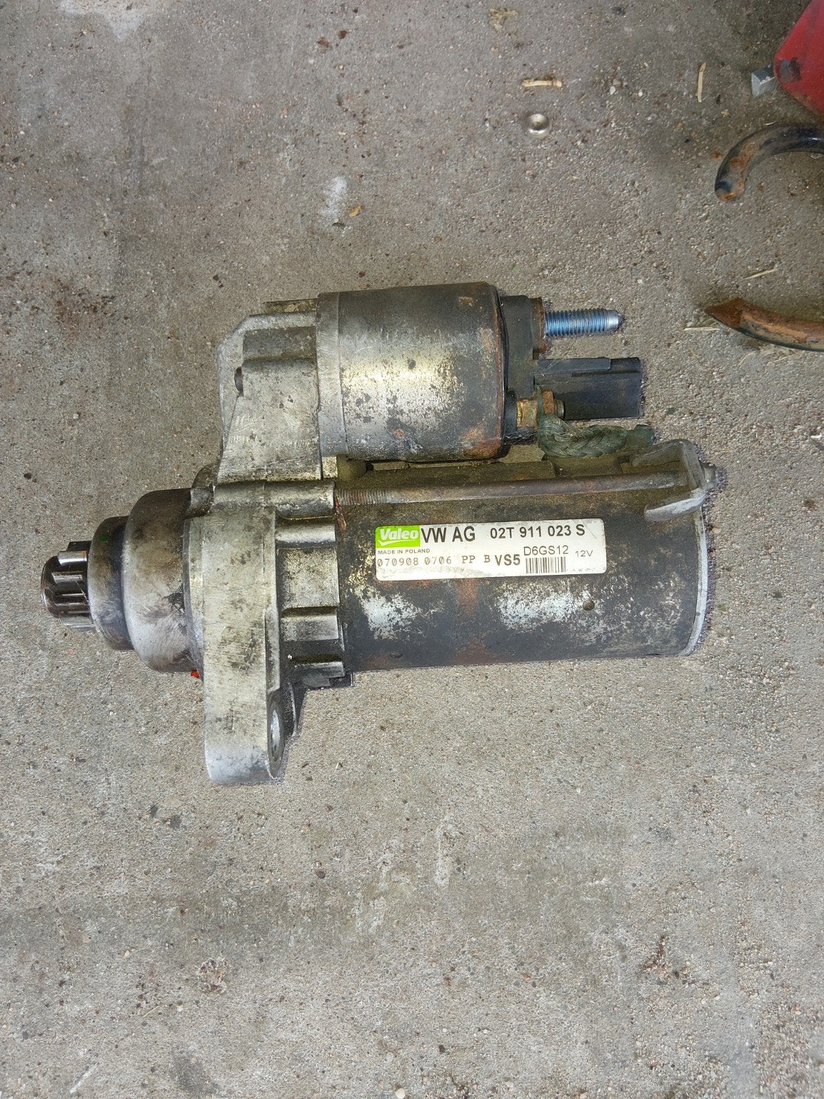 Valeo VW AG Startmotor 02T 911 023 S - Gebruikt, Ophalen of Verzenden, Gebruikt, Volkswagen