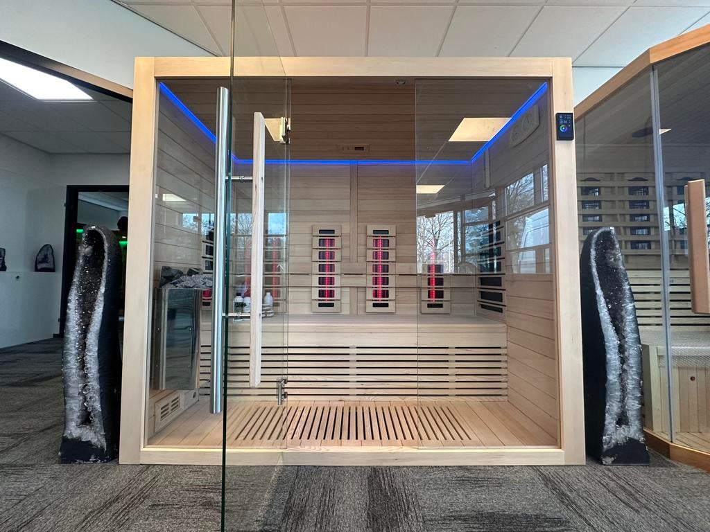 COMBI SAUNA | INFRAROOD MET 6KW HARVIA KACHEL