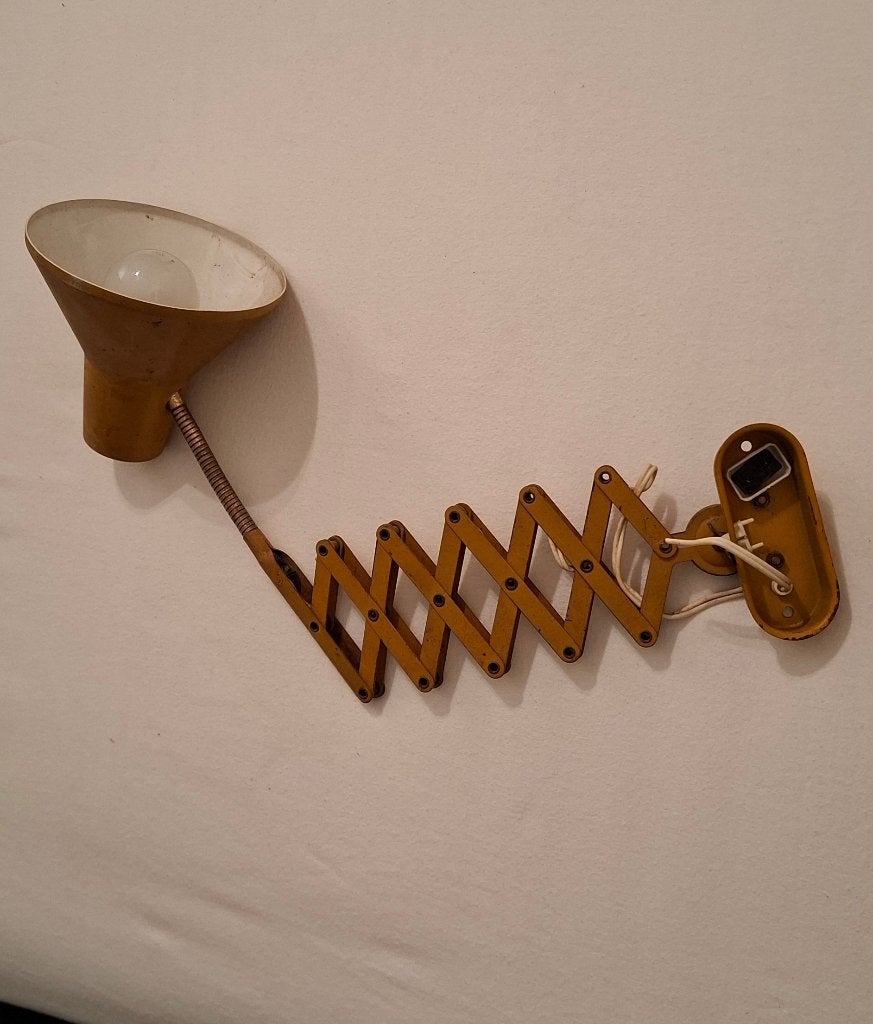 Vintage schaarlamp, Ophalen of Verzenden