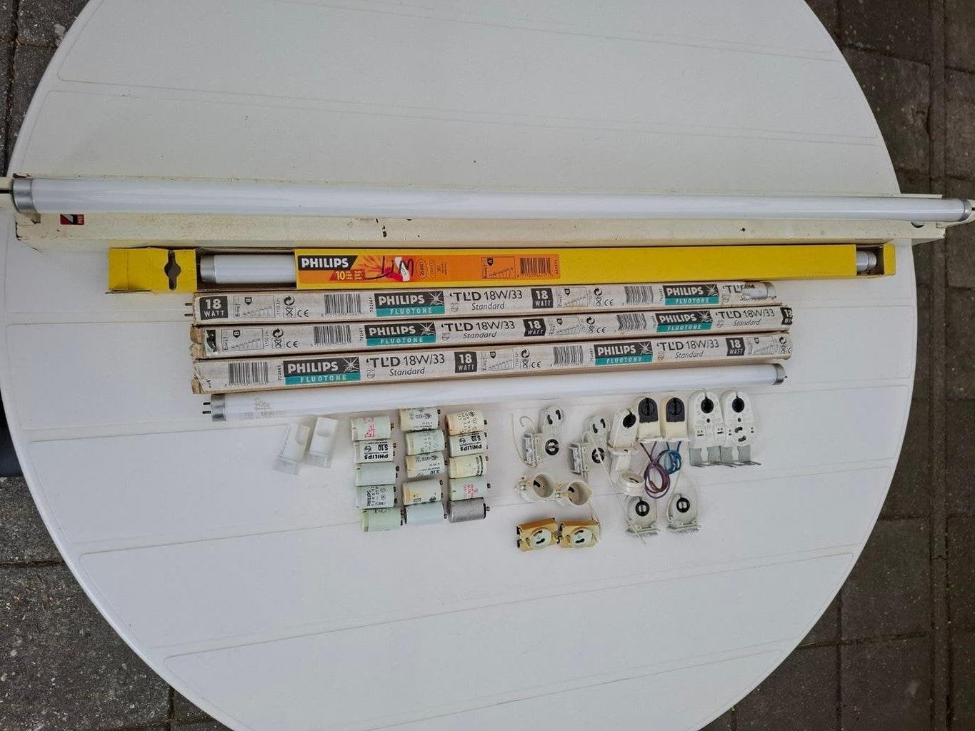 TL Armatuur, TL Lampen, TL Starters en TL Onderdelen, Huis en Inrichting, Lampen | Plafondlampen, Ophalen of Verzenden, Gebruikt