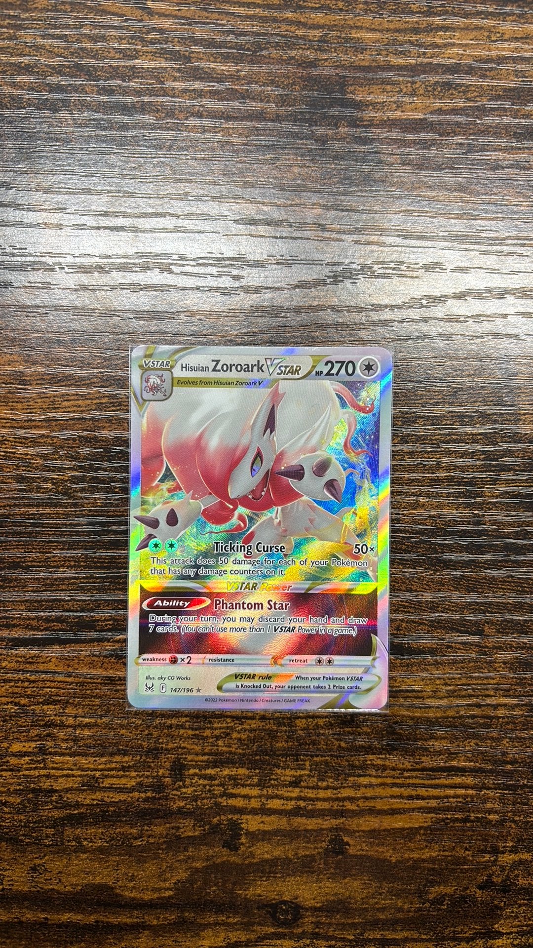 Hisuian Zoroark V STAR (147/196) Lost Origin, Ophalen of Verzenden, Zo goed als nieuw