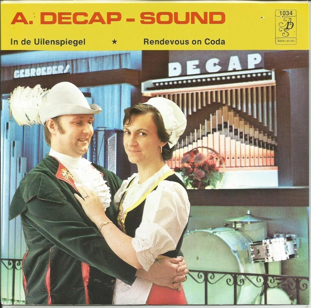 A. Decap-Sound - In De Uilenspiegel / Rendevous On Coda, Ophalen of Verzenden, Gebruikt, 7 inch, Nederlandstalig
