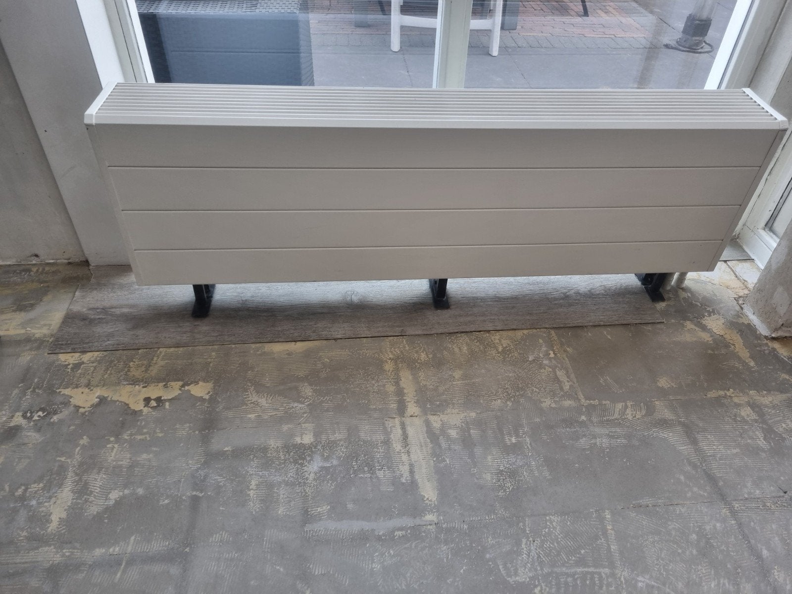 Design Radiator Staand op Vloer - 53.5x18x140cm, Doe-het-zelf en Verbouw, Verwarming en Radiatoren, Ophalen, 30 tot 80 cm, Gebruikt