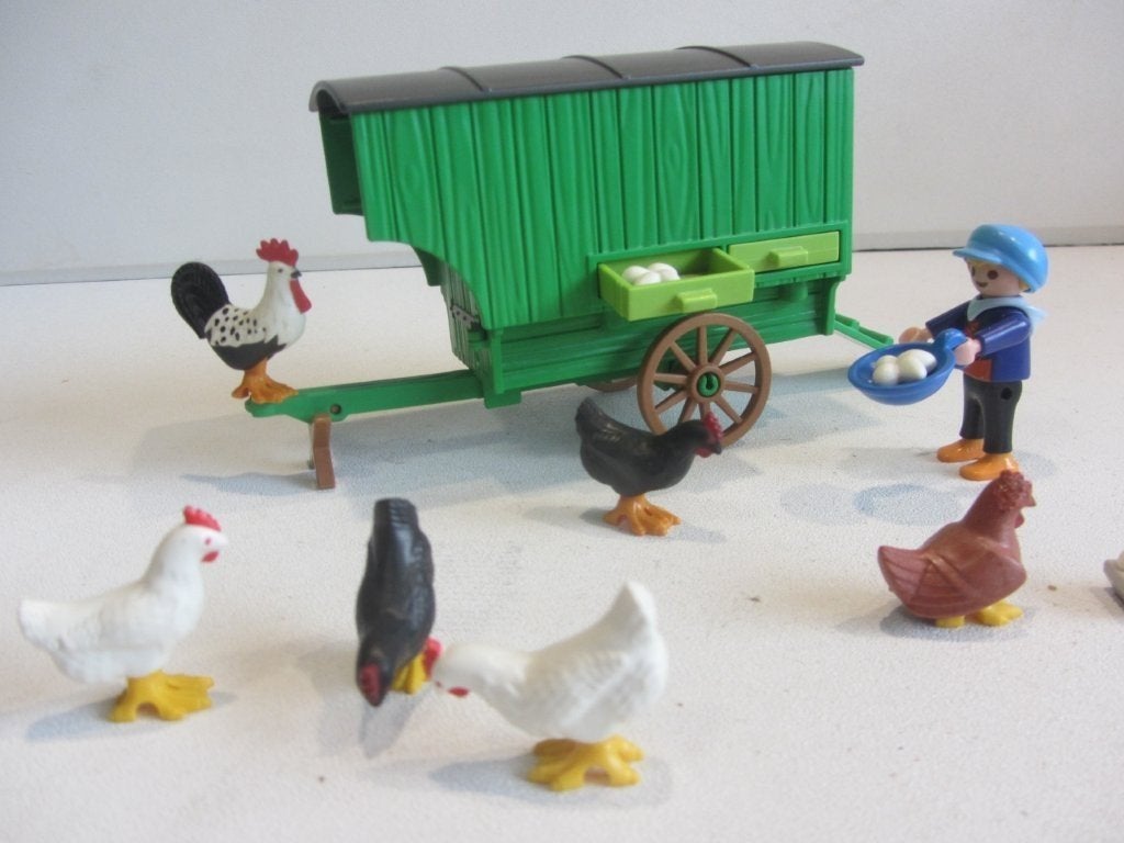 Playmobil Kind met kippenhok – 70138 scharrekippen, Ophalen, Gebruikt, Losse onderdelen