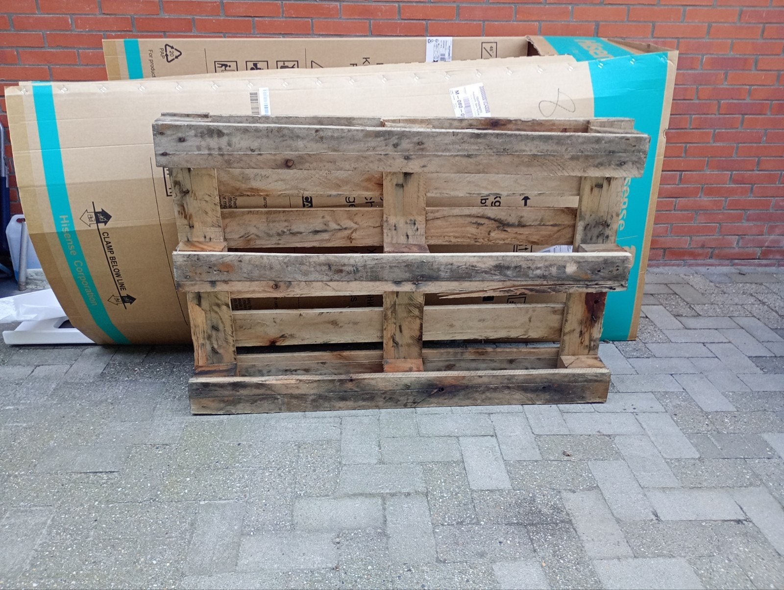 Gratis pallet ophalen, Tuin en Terras, Ophalen