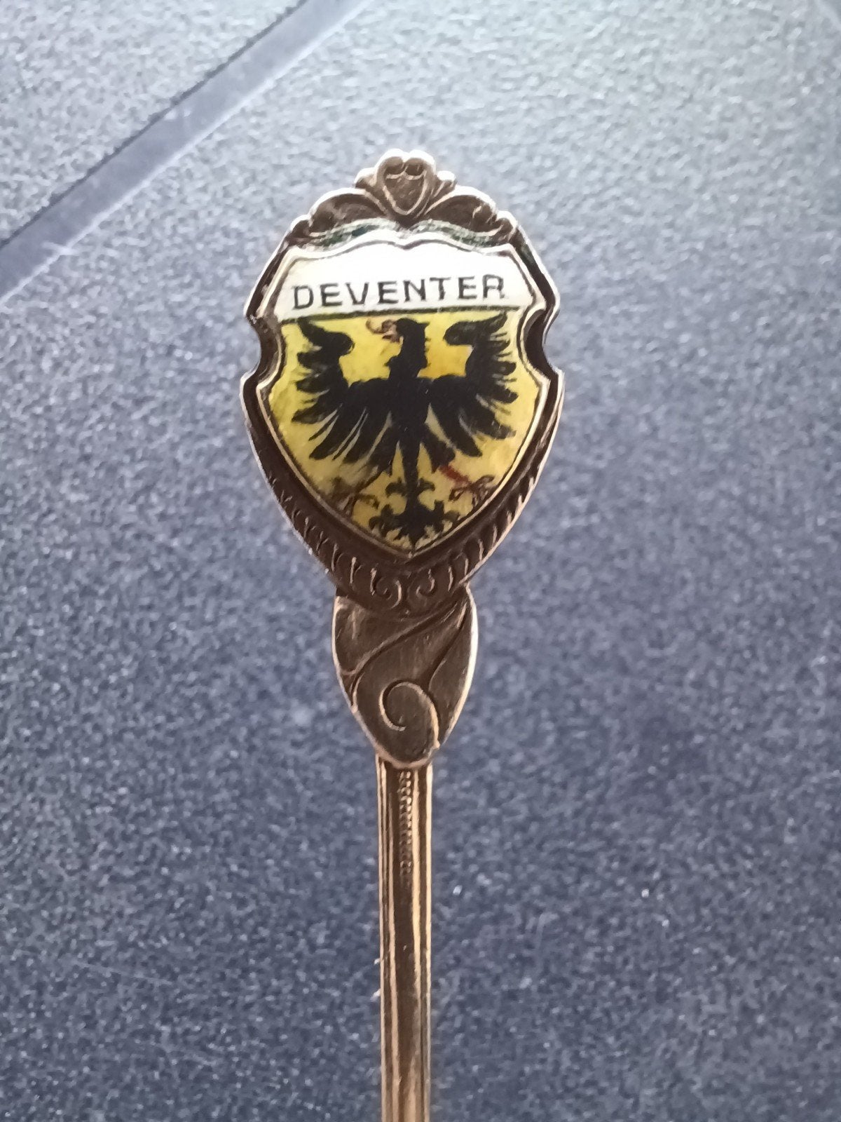 Theelepeltje Deventer (wapenschild), Antiek en Kunst, Antiek | Bestek, Ophalen of Verzenden