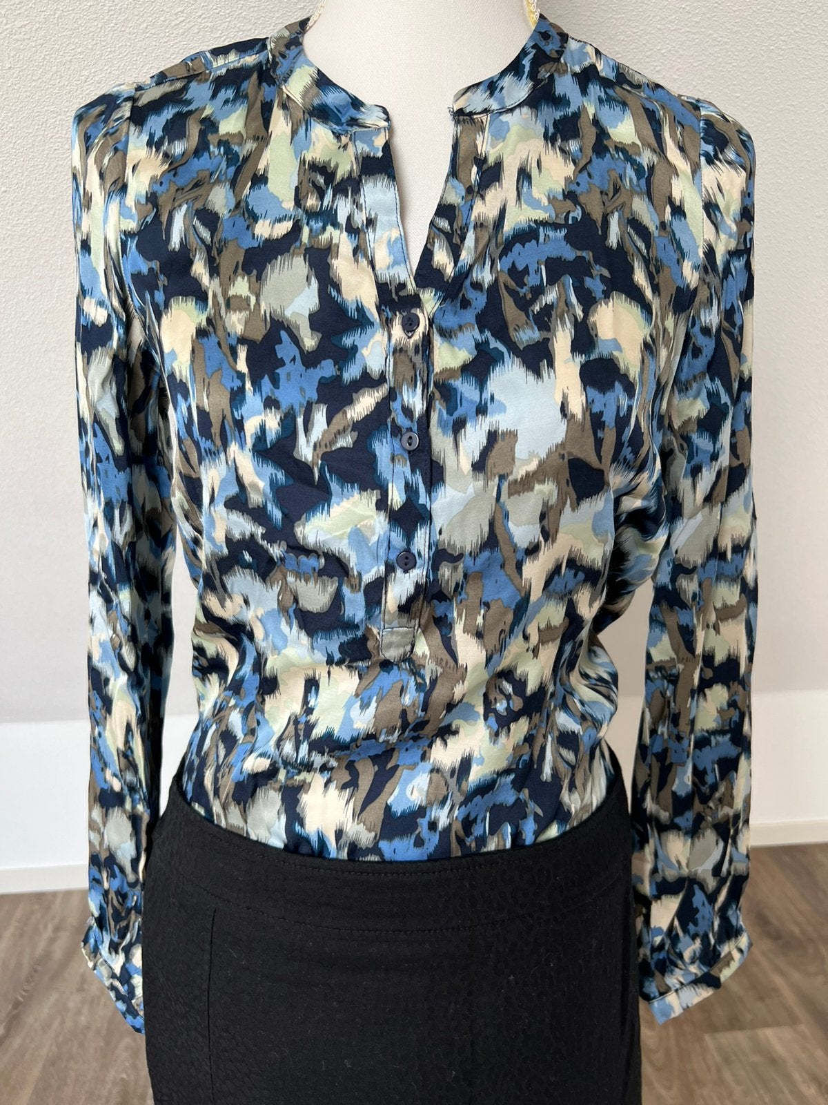 Blouse shirt maat xs, Ophalen of Verzenden, Zo goed als nieuw, Maat 34 (XS) of kleiner, Blauw