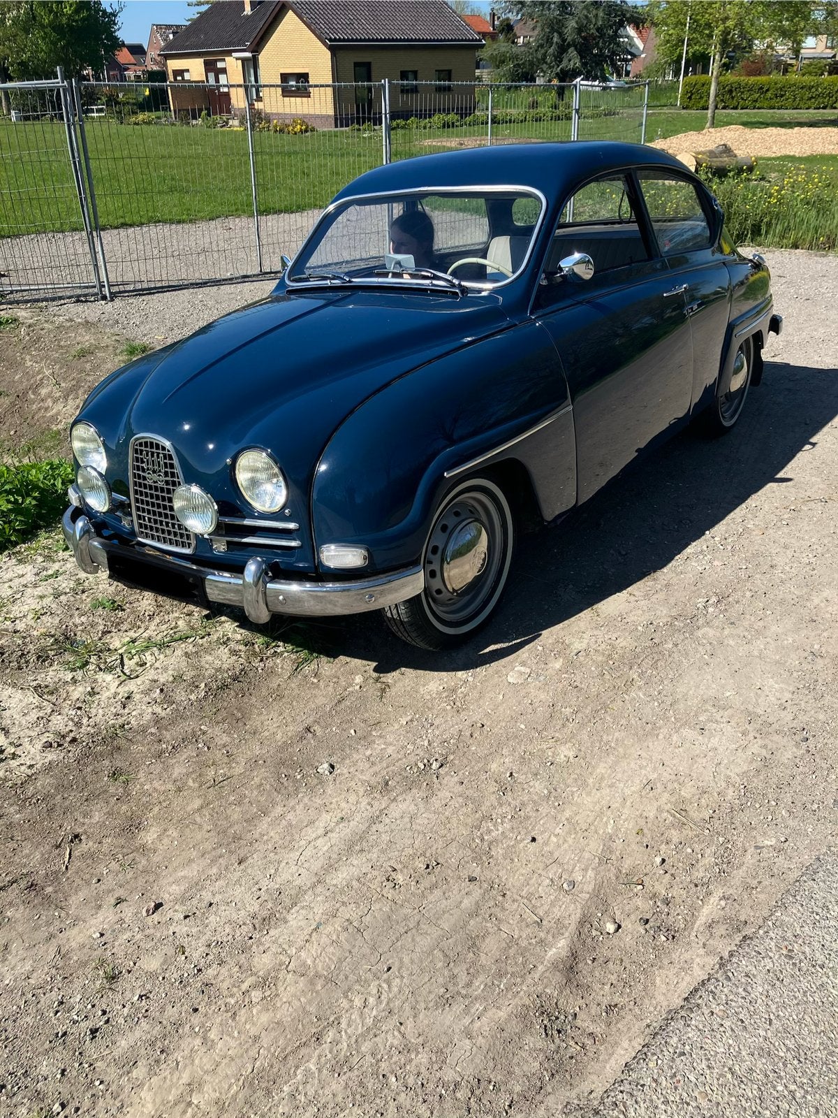 Saab 96 Kortneus, Auto's, Voorwielaandrijving, Stof, 40 pk, Blauw