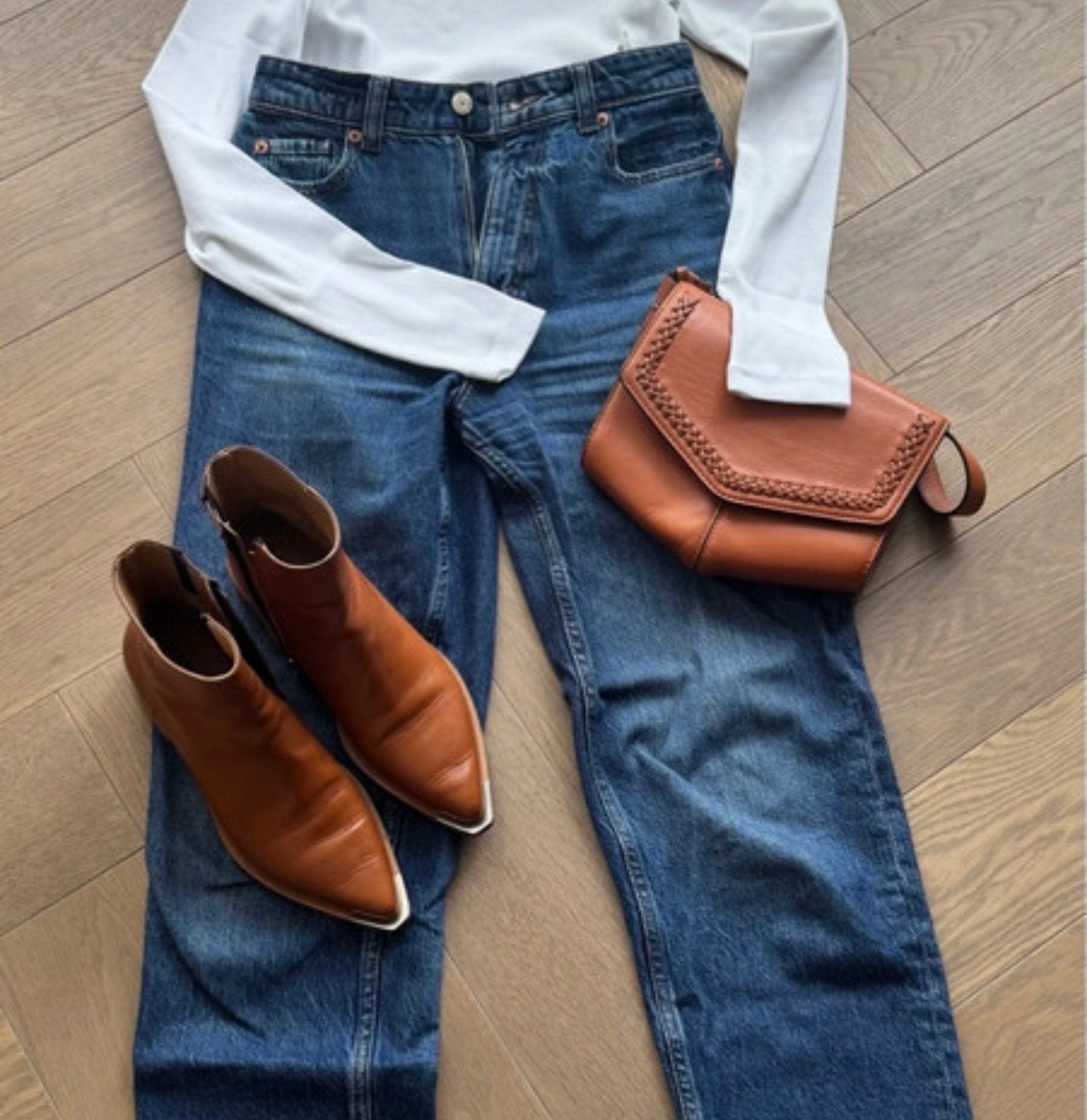 Stijlvolle set - Zo goed als nieuw, Kleding | Dames, Ophalen of Verzenden, Zo goed als nieuw, Blauw, W30 - W32 (confectie 38/40)