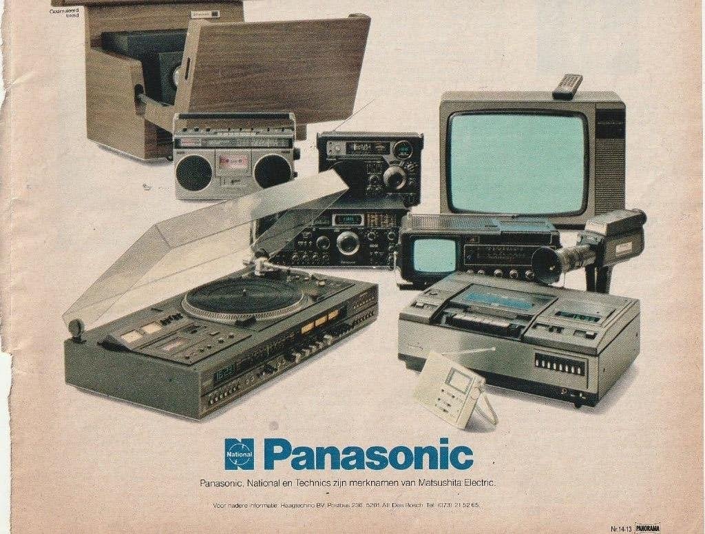 retro reclame 1979 Panasonic platenspeler radio & TV, Verzamelen, Verzenden, Overige typen