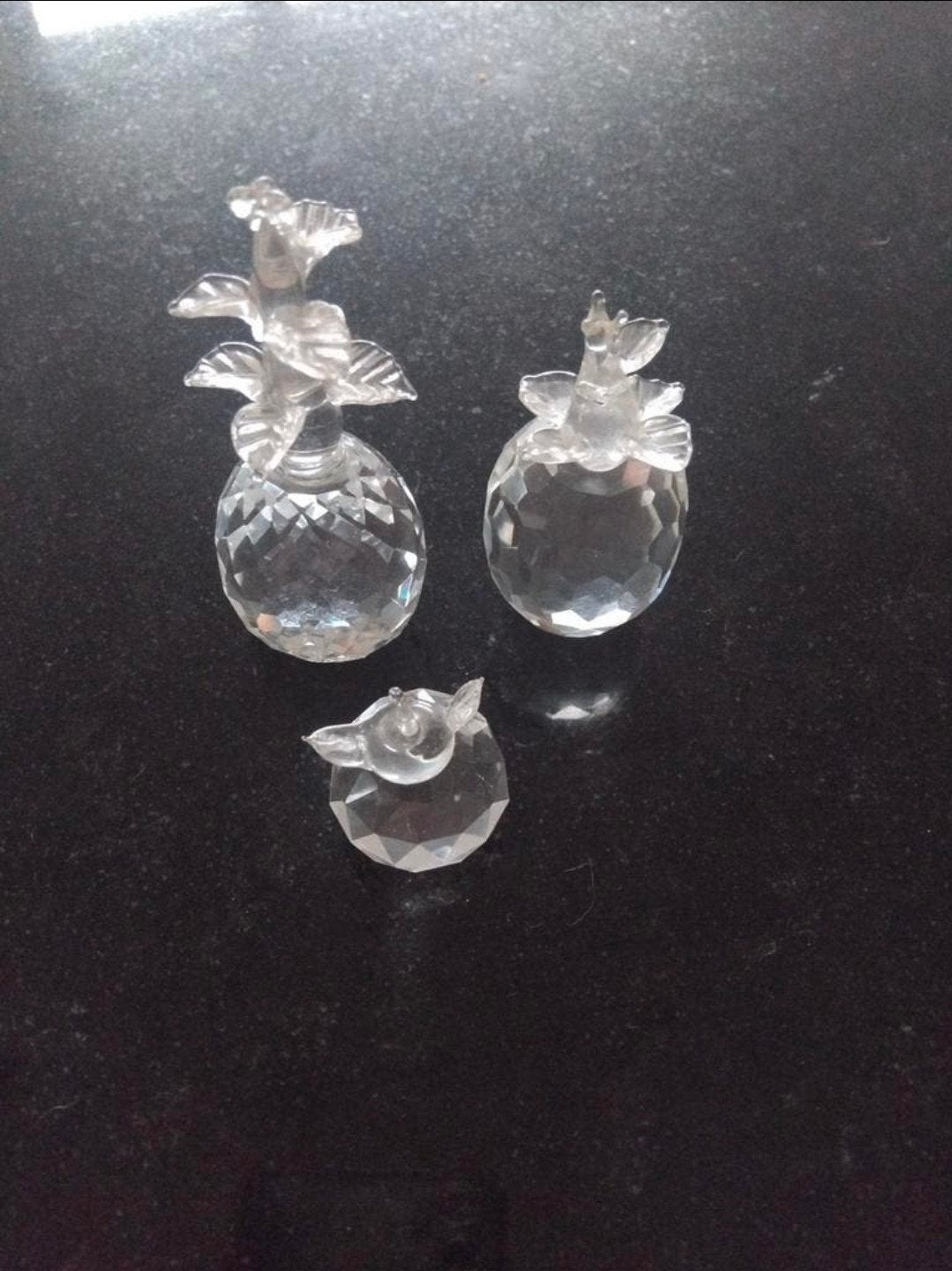Kristal swarovski fruit onder andere ananas set van 3 stuks, Verzamelen, Swarovski, Ophalen of Verzenden, Zo goed als nieuw, Figuurtje