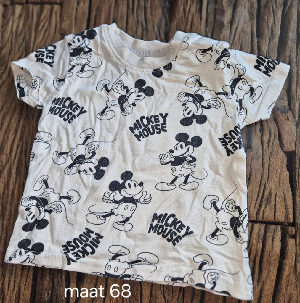 Mickey Mouse T-shirt maat 68, Ophalen of Verzenden, Gebruikt, Jongetje, Shirtje of Longsleeve