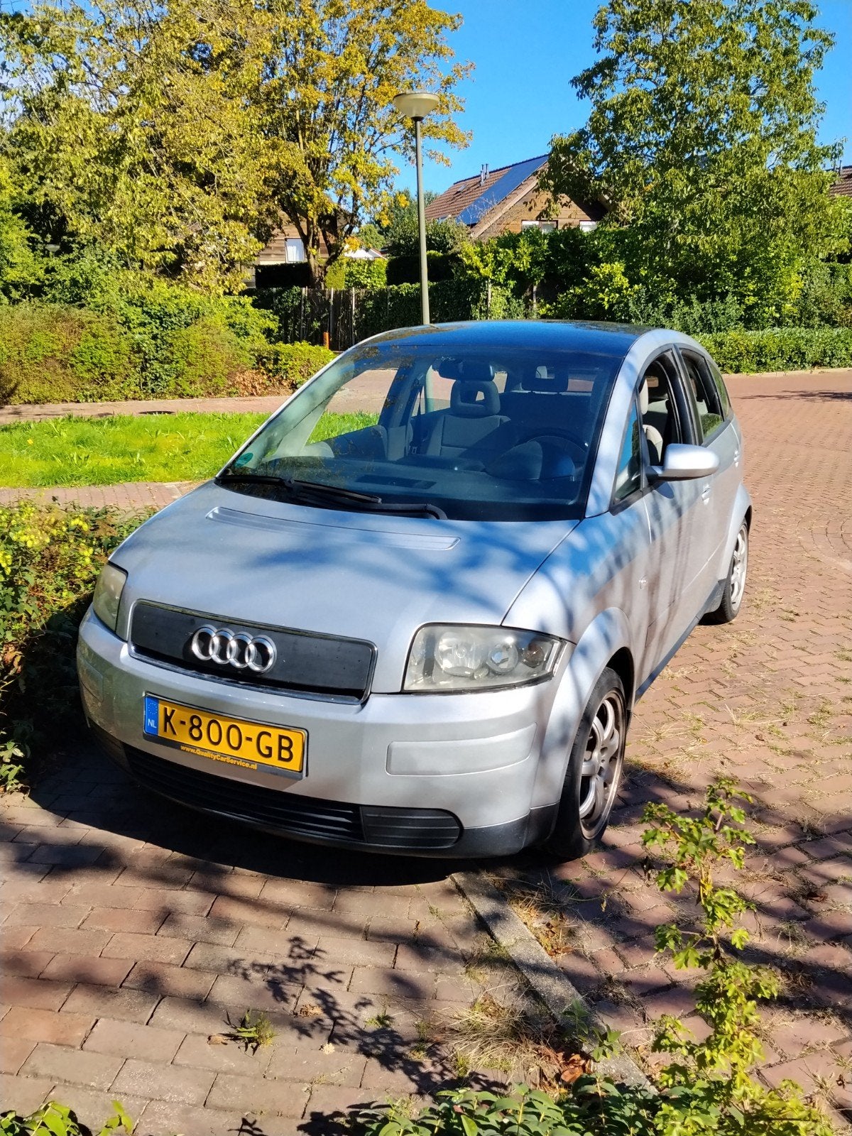 Audi 2002 Grijs, 74 pk, 31 €/maand, 4 stoelen, 10 km/l