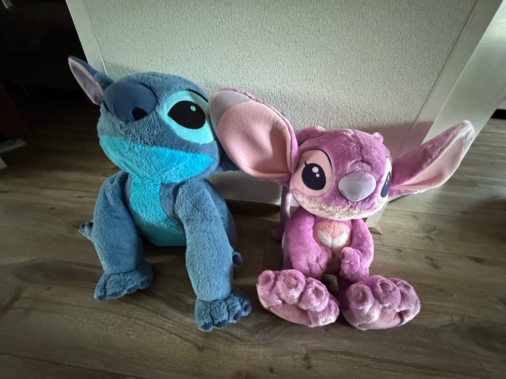 Stitch en angel grote knuffels Disney, Ophalen, Overige figuren, Zo goed als nieuw, Knuffel