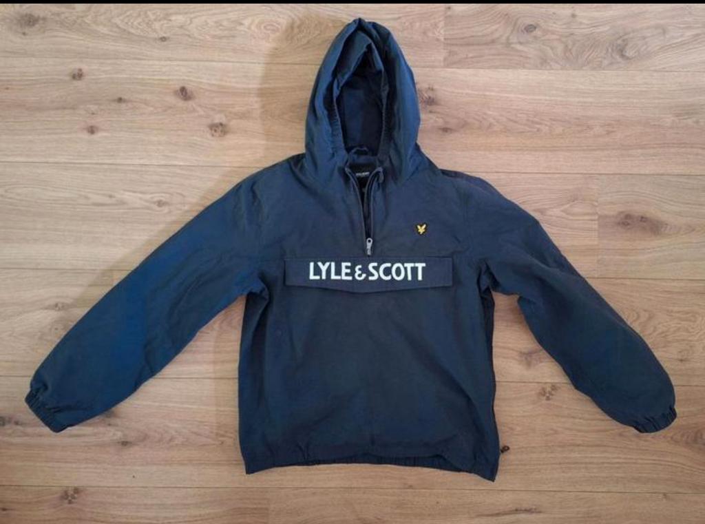 Lyle & Scott zomer Jas Donkerblauw maat 152, Verzenden, Zo goed als nieuw, Jongen, Jas