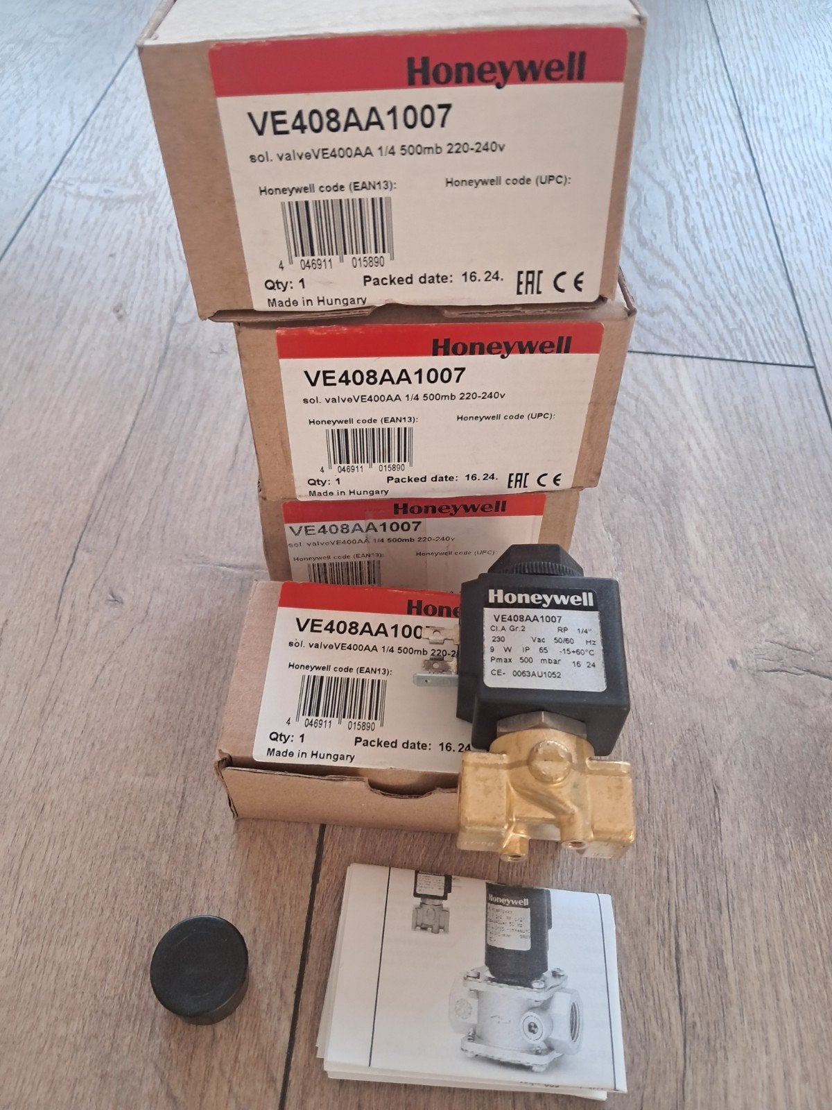 VE415AA1008 en VE408AA1007 Honeywell | gasklep, Minder dan 85 cm, 60 cm of meer, Gas, Vrijstaand