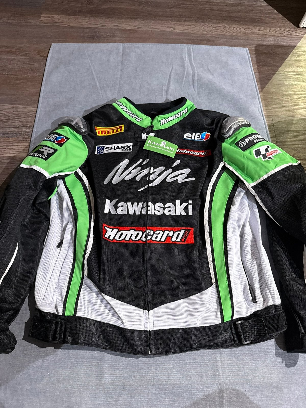 Kawasaki Ninja Motorjas (Maat 3XL) Vintage Racing, Ophalen of Verzenden, Nieuw zonder kaartje, Heren, Jas | textiel