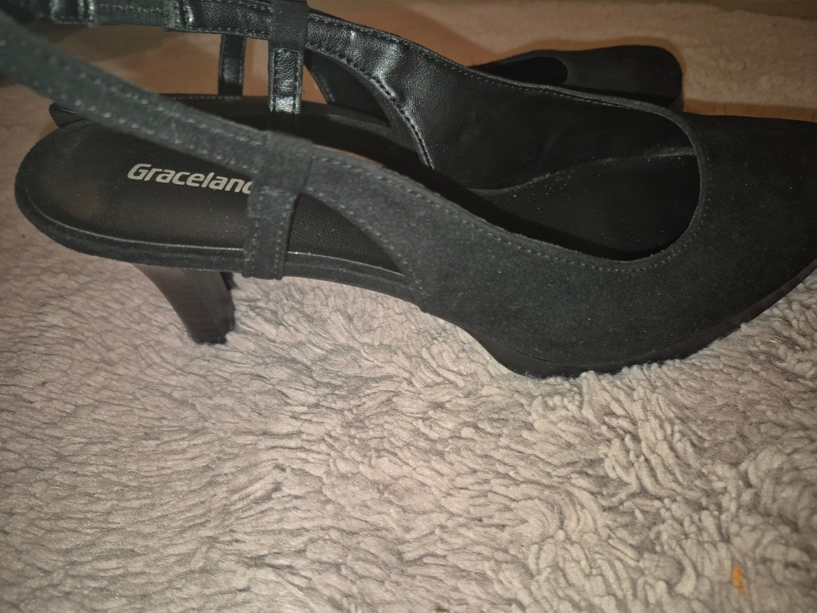 Zwarte Graceland slingback pumps - Maat 40, Pumps, Zwart, Ophalen of Verzenden, Graceland