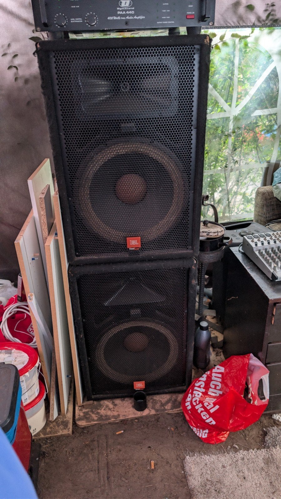 Foto 3 van JBL Speakerset met Dynacord Versterker en Mengpaneel