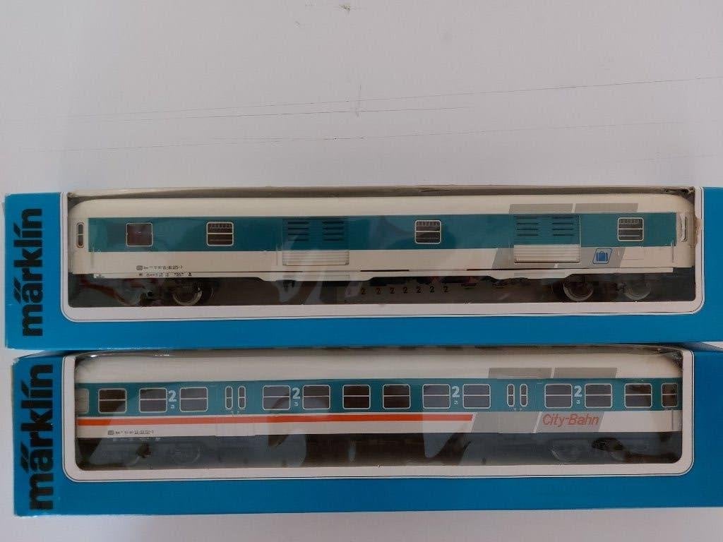 2 Marklin Personen Wagons van de DB, Hobby en Vrije tijd, Wisselstroom, Ophalen of Verzenden, Märklin, Nieuw