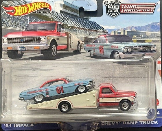 2-Pack '72 Chevy Ramp Truck - '61 Impala Team Transport 1-64, Tschuiten@hotmail.com, Duitsland, Auto, Hotwheels Premium