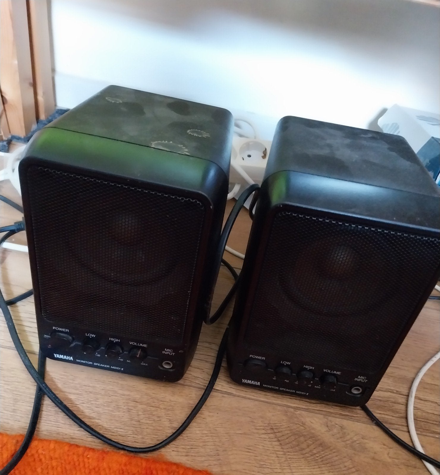Yamaha Monitor Speakers MS101 II - Studio Speakers, Ophalen, Studiomonitor, Gebruikt, Inclusief kabels