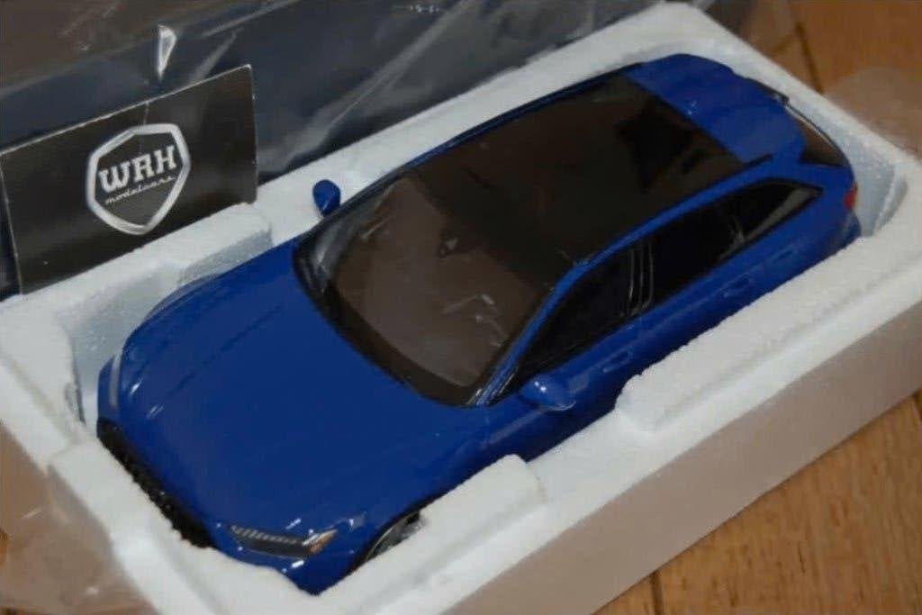 1:18 AUDI RS6 AVANT C8 nogaro blue GT854 GT spirit WRH, Verzenden, Zo goed als nieuw, Auto, Overige merken