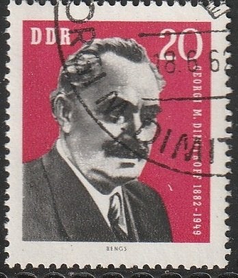DDR 1962 894 Dimitrov, Gest, Ophalen of Verzenden, DDR, Gestempeld