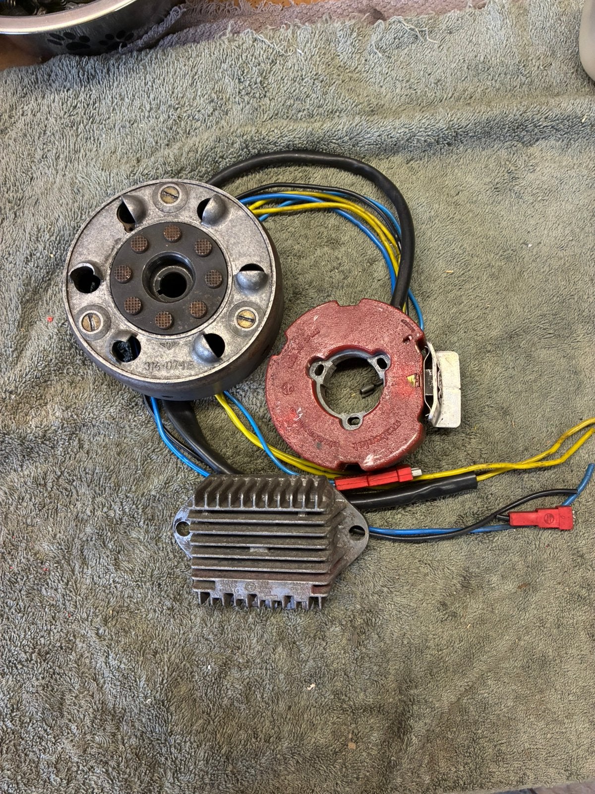 Motoplat 12V KS80 super enz., Ophalen of Verzenden, Gebruikt, Blok