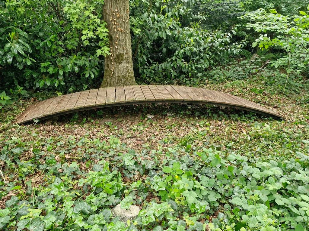 Tuinbrug / Vijverbrug - 360 cm lang, 90 cm breed, Tuin en Terras, Ophalen