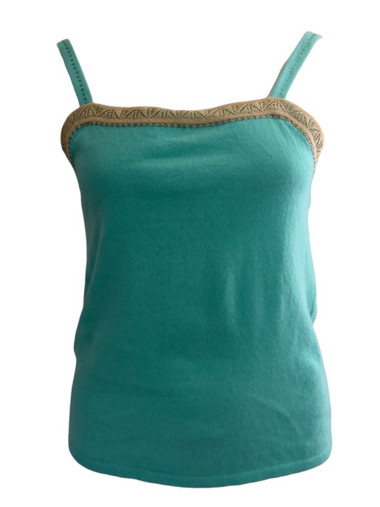 Escada top S, Maat 38/40 (M), Blauw, Ophalen of Verzenden, Zo goed als nieuw