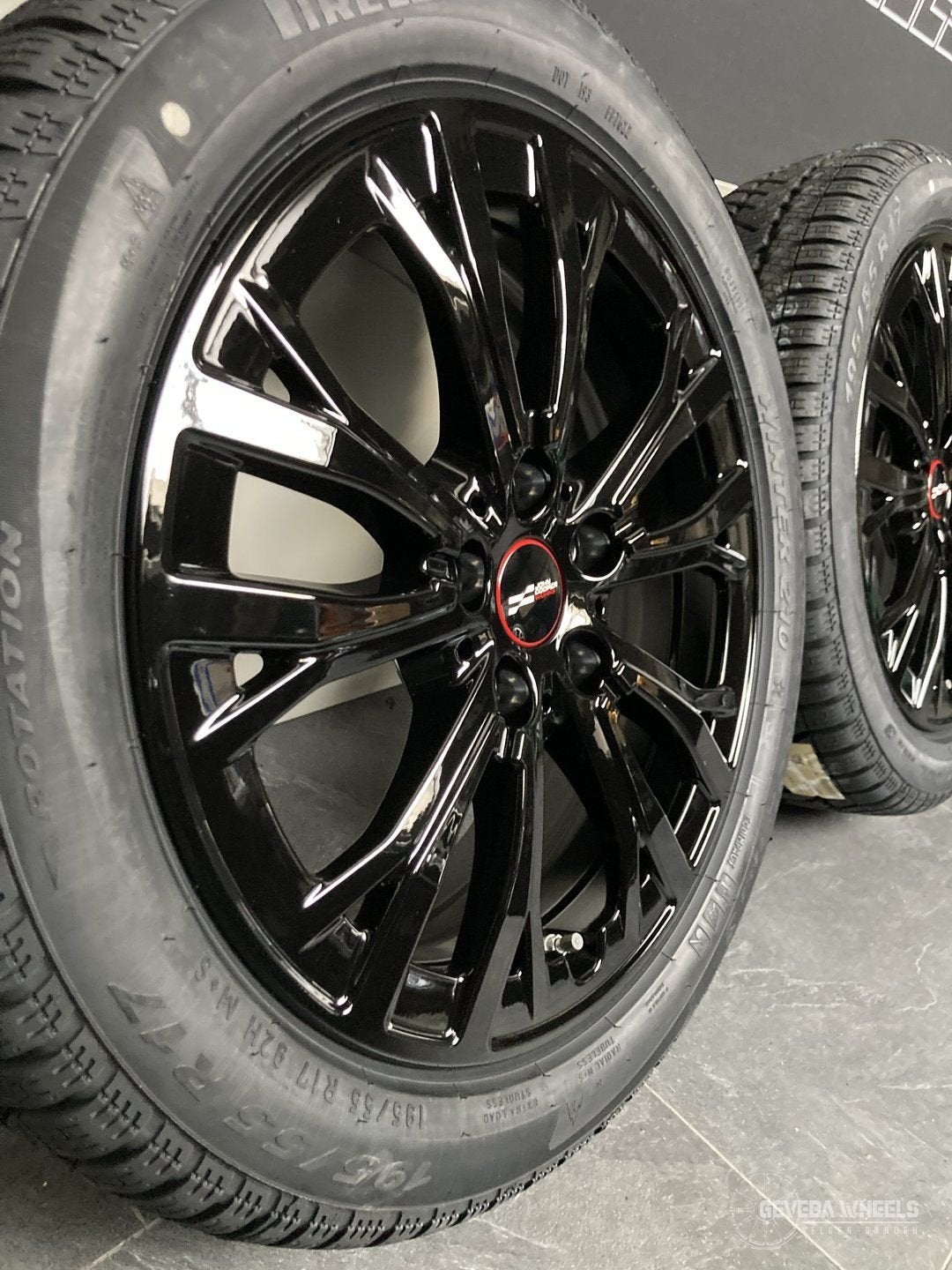 17” originele Mini Cooper J01 JCW velgen + winterbanden 991, Gebruikt, -, -, Banden en Velgen