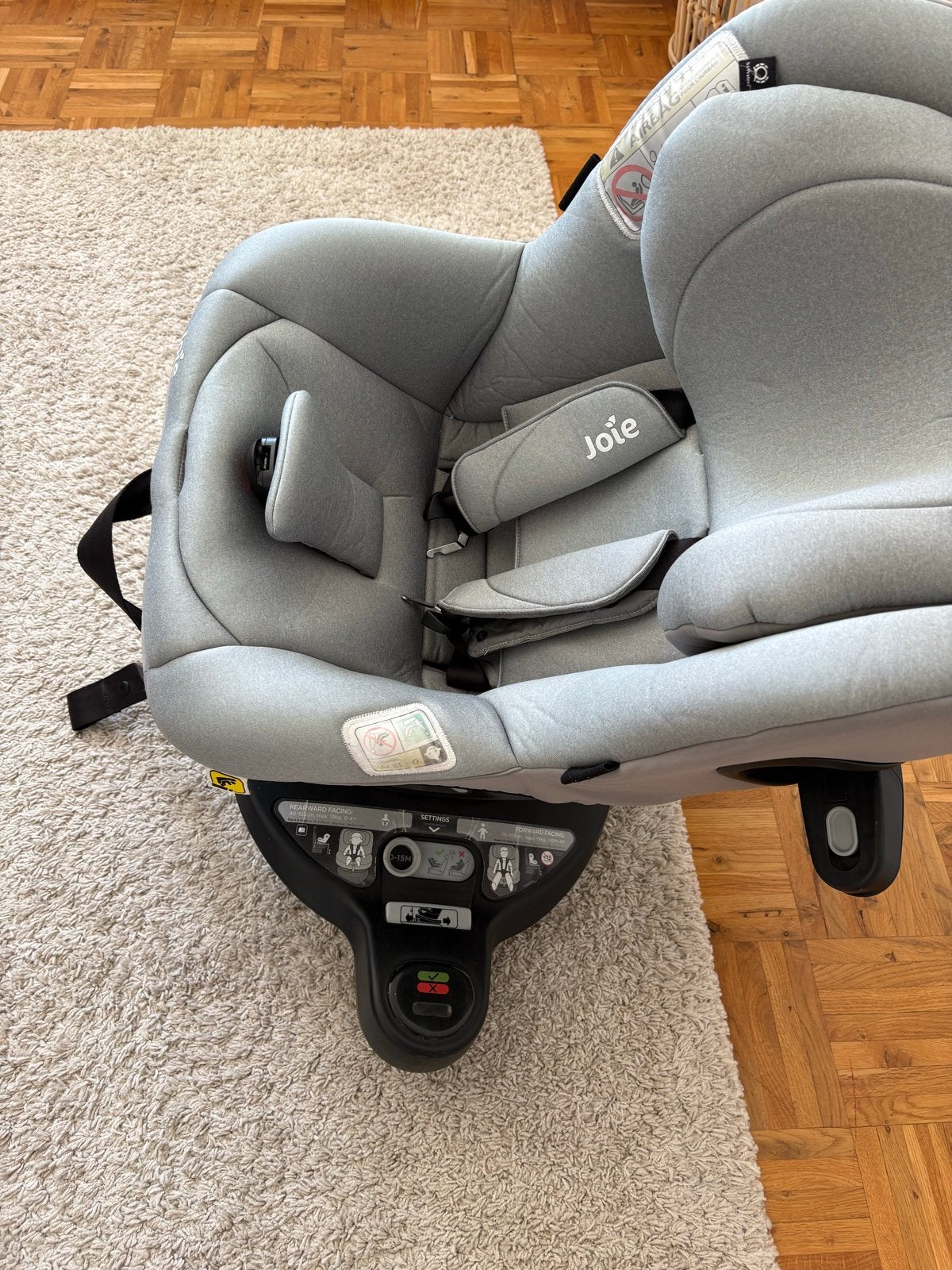 Joie i-Spin 360 autostoel, Gebruikt, 0 t/m 18 kg, Verstelbare rugleuning, Isofix
