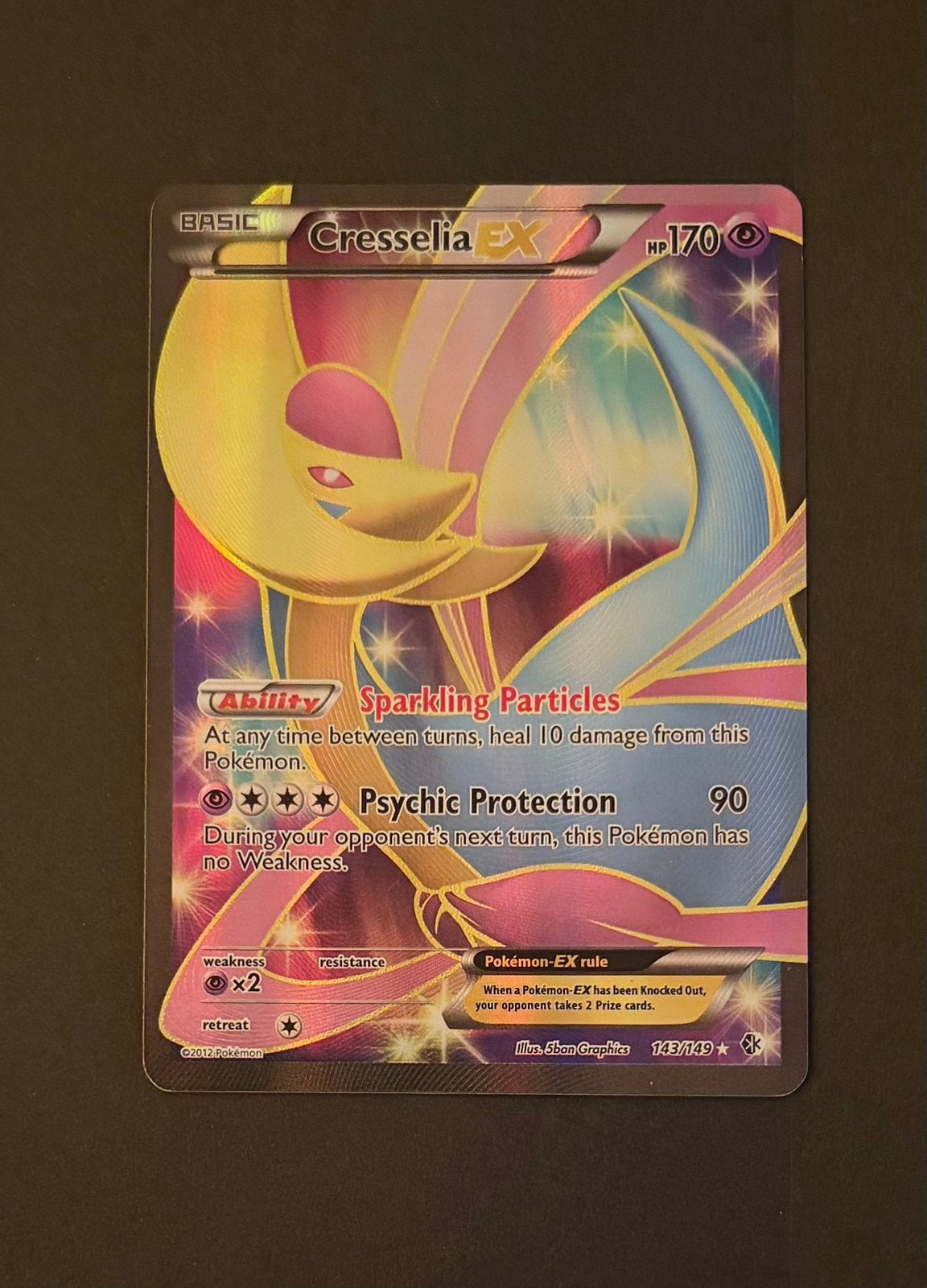 Cresselia-EX 143/149 Full Art, Hobby en Vrije tijd, Ophalen, Nieuw, Losse kaart, Foil