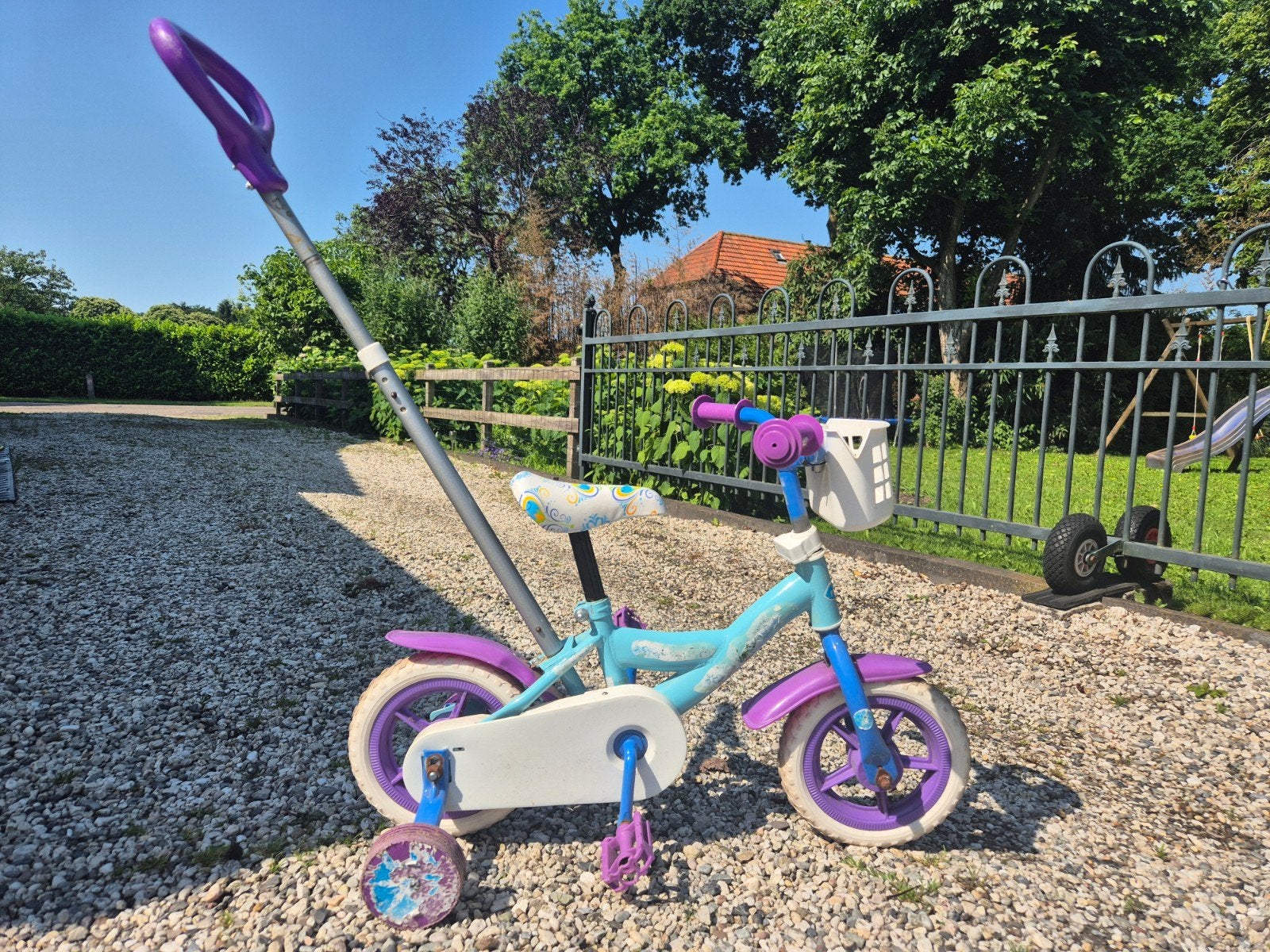 2 kinderfietsjes 12 en 12½, Ophalen, Gebruikt, Minder dan 16 inch