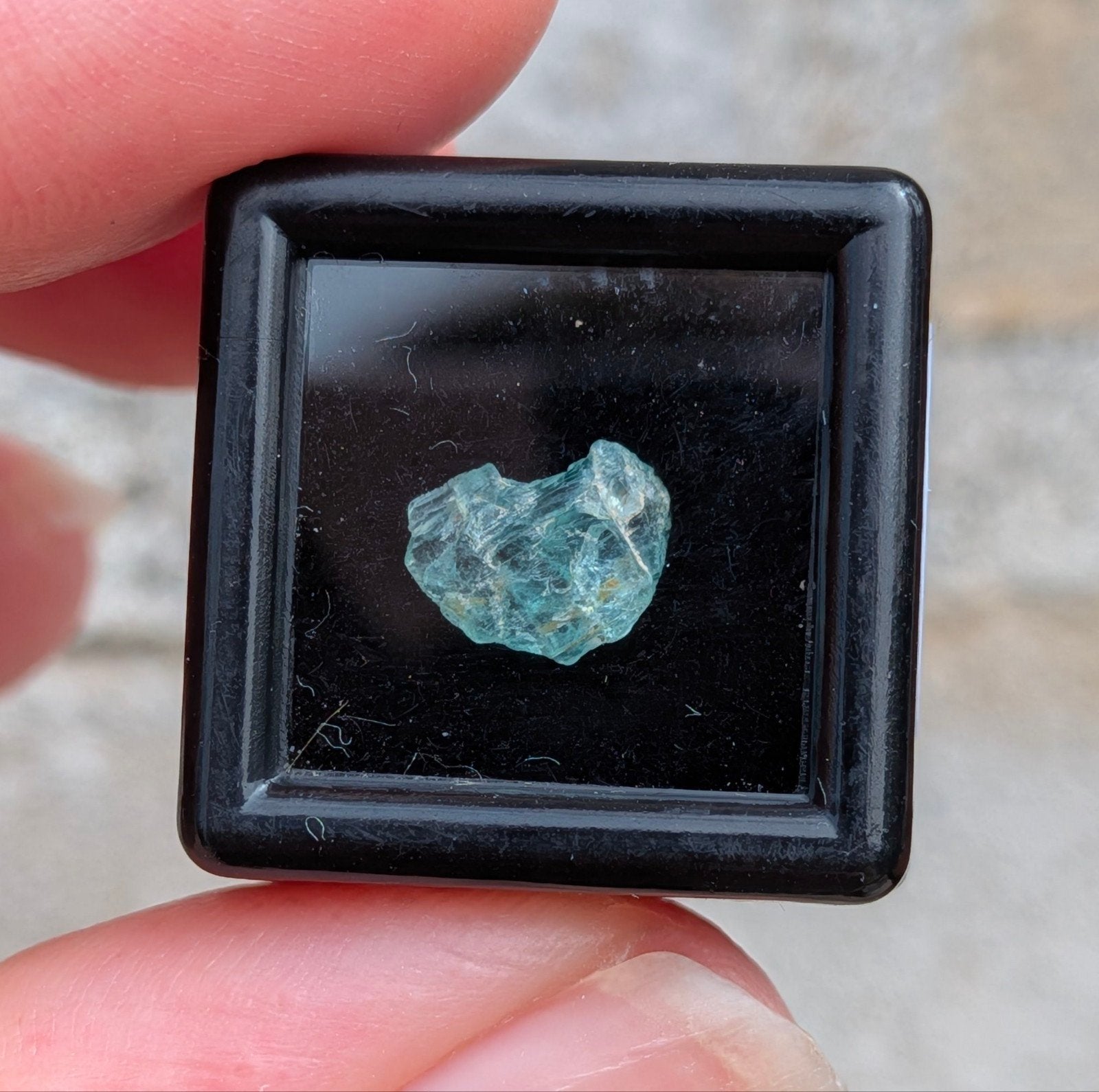 Smaragd in doosje, Ophalen of Verzenden, Mineraal