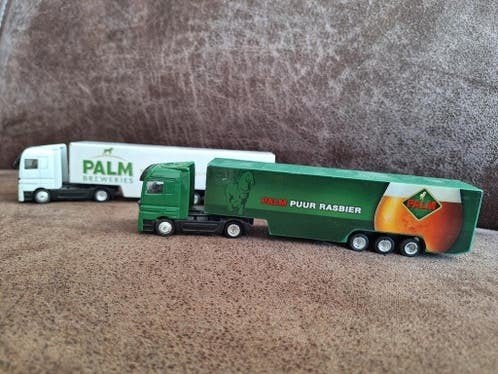 Twee modelvrachtwagens van Palm, Ophalen of Verzenden, Gebruikt, Bus of Vrachtwagen