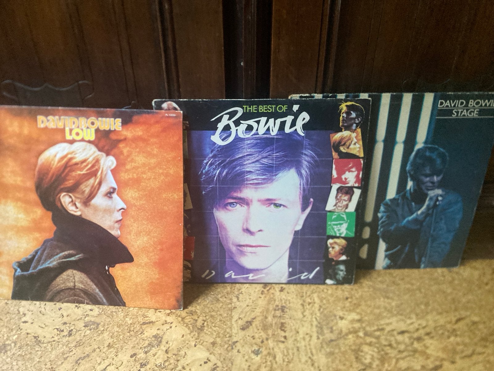David Bowie LP’s: Low, The Best Of, Stage - Gebruikt, Cd's en Dvd's, Vinyl | Rock, Ophalen of Verzenden, Gebruikt, 12 inch, Poprock
