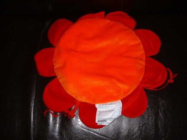 IKEA BLOEM KRYP BLOMMA VELOURS ORANJE MET RODE, Ophalen of Verzenden, Nieuw, Overige typen