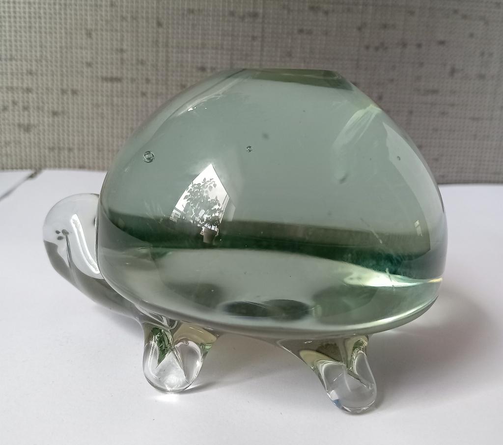 glazen schildpad, symbol voor een lang leven en wijsheid, Antiek en Kunst, Antiek | Glas en Kristal, Ophalen of Verzenden
