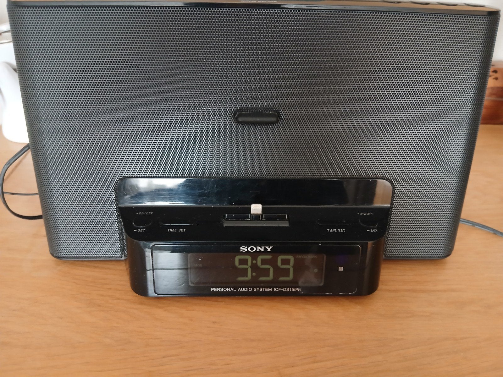 Sony ICF-DS15iPN wekker Personal Audio System met afstandsbe, Ophalen of Verzenden, Gebruikt