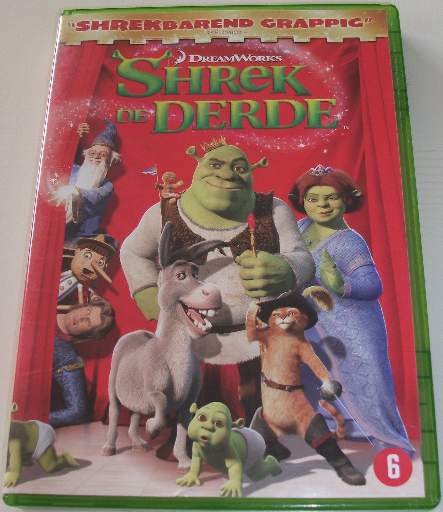 Dvd *** SHREK DE DERDE *** Shrekbarend Grappig, Tekenfilm, Amerikaans, Ophalen of Verzenden, Zo goed als nieuw