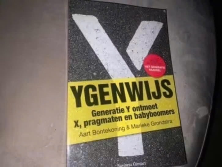 Ygenwijs: Generatie Y ontmoet X, pragmaten en babyboomers, 20e eeuw of later, Ophalen of Verzenden, Zo goed als nieuw, Aart Bontekoning & Marieke Grondstra